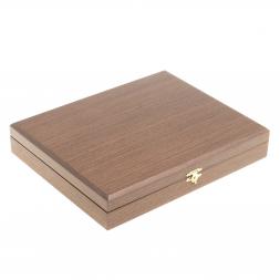 Подарочный набор "Держава" ежедневник и визитница из черной кожи