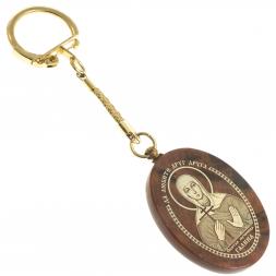 Брелок-оберег с молитвой "Св. мученица Галина" камень обсидиан