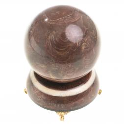 Сувенир "Шар Антистресс" 10,5 см из лемезита на подставке