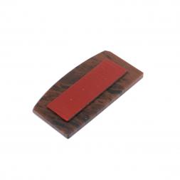 Икона в авто из коричневого обсидиана "Молитва водителя" 6х3 см