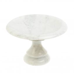 Ваза для фруктов из белого мрамора 22х22х15 см