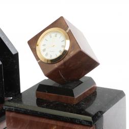 Настольный канцелярский набор "Куб" камень лемезит