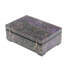 Шкатулка из чароита 11,5х7,5х4,5 см