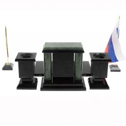 Настольный набор "Премьер" из офиокальцита