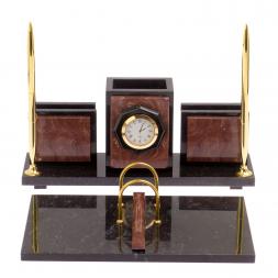 Настольный набор "Офисный" камень лемезит