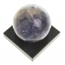 Шар из фиолетового флюорита 5 см на подставке