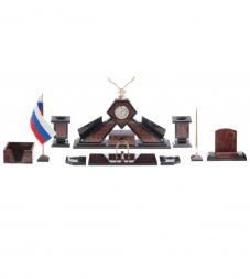 Письменный набор "Орел" камень лемезит