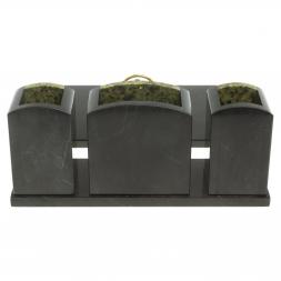 Настольный набор из змеевика "Канцелярский"