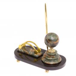 Мини-набор "Шар" с часами из офиокальцита