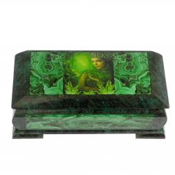 Шкатулка с иллюстрацией "Хозяйка медной горы" Кд3 24х11х8 см