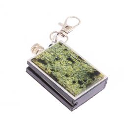 Брелок огниво "Вечная спичка" с накладкой из камня змеевик