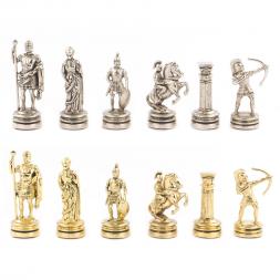 Шахматы "Лучники" доска 28х28 см мрамор лемезит