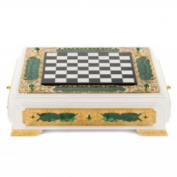Шахматы из малахита "Версаль"
