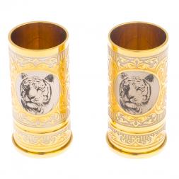 Набор из двух стопок "Тигр" 40 мл Златоуст