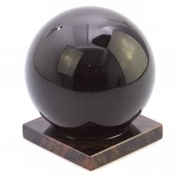 Шар из черного обсидиана 10 см на подставке