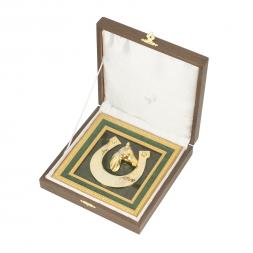 Панно "Подкова на счастье" нефрит