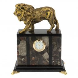 Часы "Лев" из конгломерата