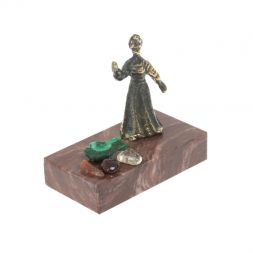 Сувенир статуэтка "Хозяйка медной горы" бронза камень лемезит