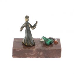 Сувенир статуэтка "Хозяйка медной горы" бронза камень лемезит