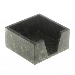 Лоток для бумаг "Кубарик" из шабровского змеевика 11х11х5 см