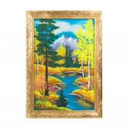 Картина из каменной крошки "Осень" багет 49х69 см