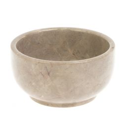 Пиала из бежевого мрамора 260 мл 10,5х10,5х5,5 см