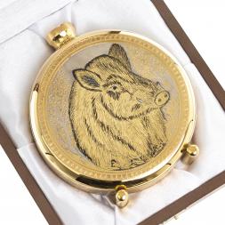 Фляжка с гравюрой "Кабан" Златоуст