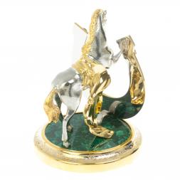 Сувенир "Подкова на удачу" малахит