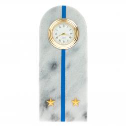 Часы-погон "Лейтенант МЮ" камень мрамор