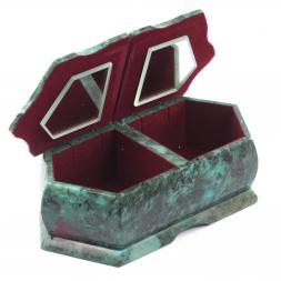 Шкатулка для украшений "Хозяйка медной горы / Две ящерицы" 20х10х7,5 см