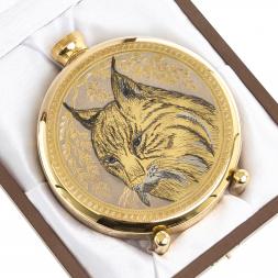 Фляжка с гравюрой "Рысь" Златоуст