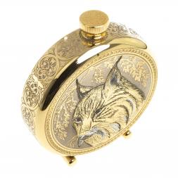 Фляжка с гравюрой "Рысь" Златоуст