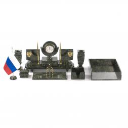 Письменный набор "Директор" камень змеевик