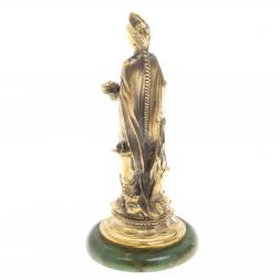 Бронзовая статуэтка "Хозяйка медной горы" на нефрите