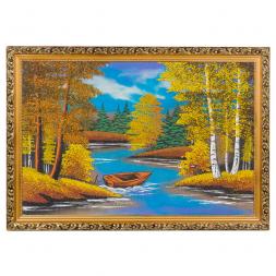 Картина "Осень" багет 40х60 см, каменная крошка