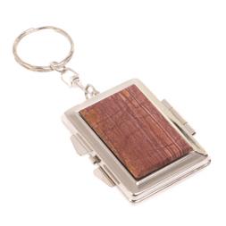 Складное зеркало брелок из яшмы прямоугольное