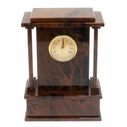 Настольные часы из коричневого обсидиана