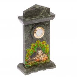 Часы "Волки" змеевик