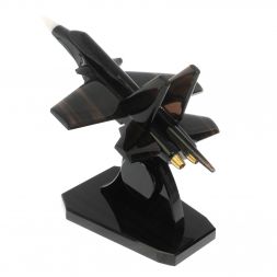 Сувенир "Самолет СУ - 34" из обсидиана и мрамора