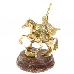 Статуэтка "Георгий Победоносец" на камне креноид