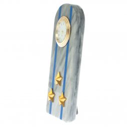 Часы-погон "Полковник МЮ" камень мрамор