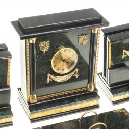 Письменный набор из змеевика "Цезарь" с лотком А4