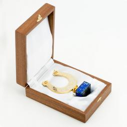 Сувенир подкова "На удачу" камень лазурит Златоуст