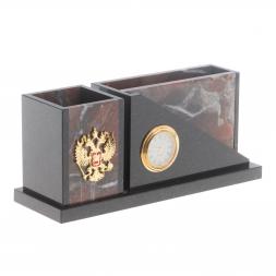 Письменный мини-набор "Кремлевский" камень яшма