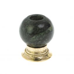 Подсвечник "Шар" змеевик бронза