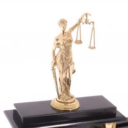 Настольный набор "Фемида" из змеевика