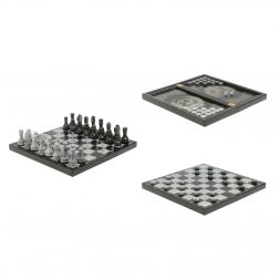 Шахматный набор 3 в 1: Шахматы Шашки Нарды "Герб СССР"