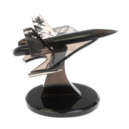 Сувенир "Самолет СУ - 30 у" из черного обсидиана