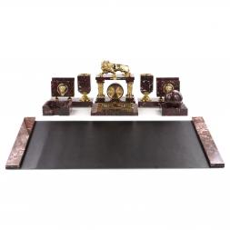 Настольный набор на стол "Руководитель" с бюваром бронза креноид