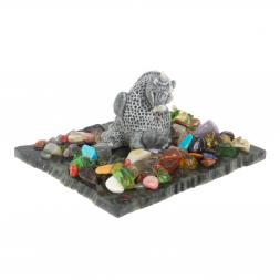 Сувенир "Влюбленный дракон" малый из мрамолита